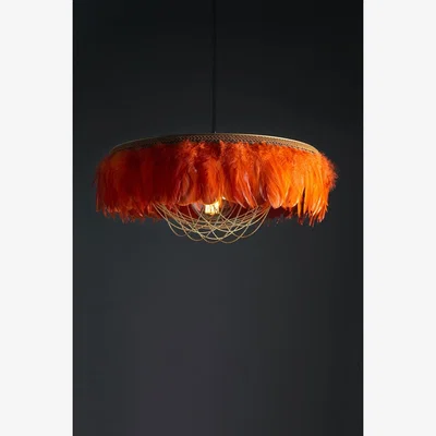 Rockett St George Coldharbour Lights Juliette Feather Shade - Burnt Orange