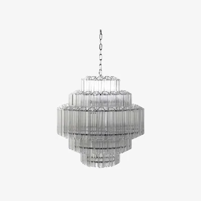 Rockett St George Stunning Art Deco Crystal Chandelier