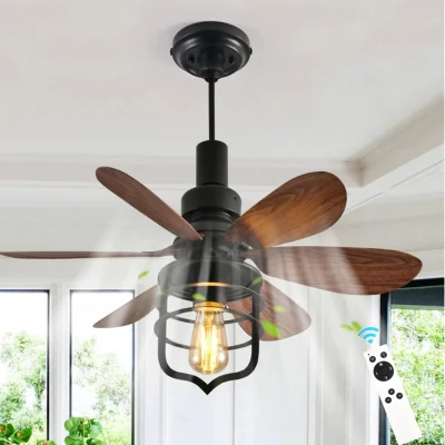 The Range Ceiling Fan Black - Black