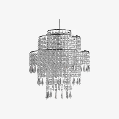 The Range Sharna Clear Jewelled Pendant - Silver