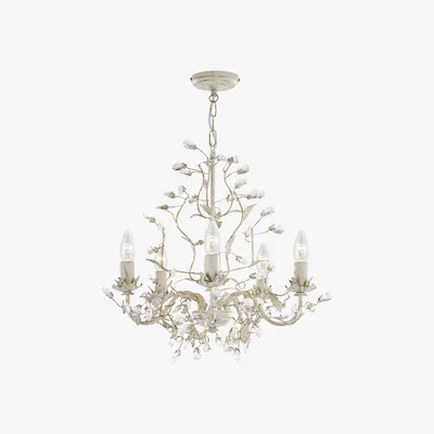 The Range Almandite 5 Light Cream and Gold - Cream