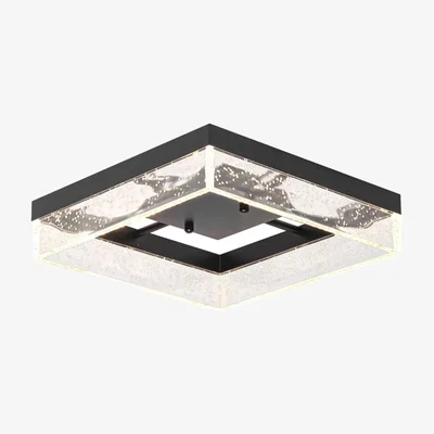 The Range Chandelier Black Square - Black