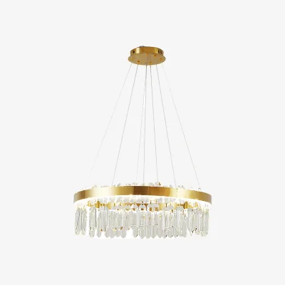 The Range Luxurious Crystal Pendant Chandelier with Remote Control - Gold