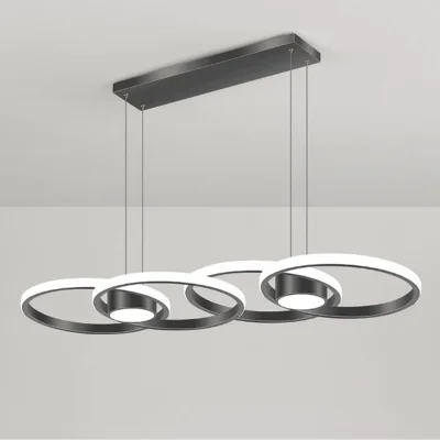 The Range Pendant Chandelier LED Black - Black