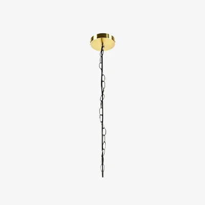 The Range Set Of 2 Barley Twist Polished Brass 3 Light Pendants - Brass