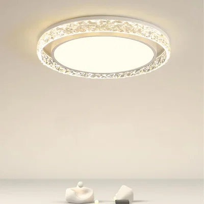 The Range Crystal LED Chandelier Flush Fitting Ceiling Light 3 Light Colours - Clear white