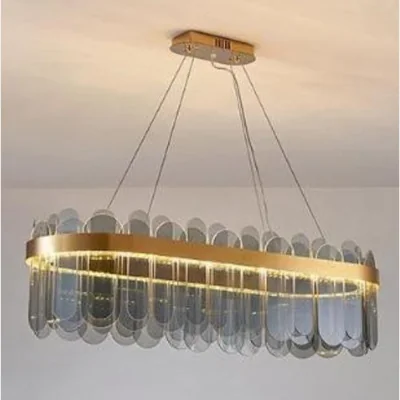 The Range Pendant Chandelier Smoky Gray - Grey