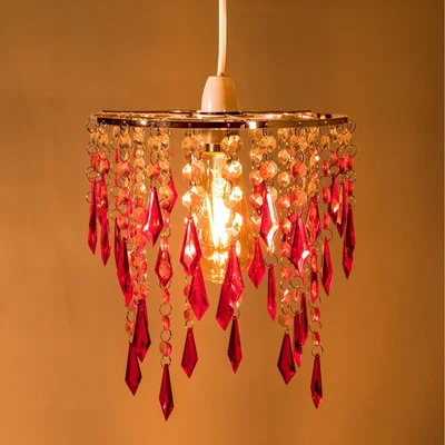 The Range Ceiling Chandelier Acrylic Light Shade  - Pink
