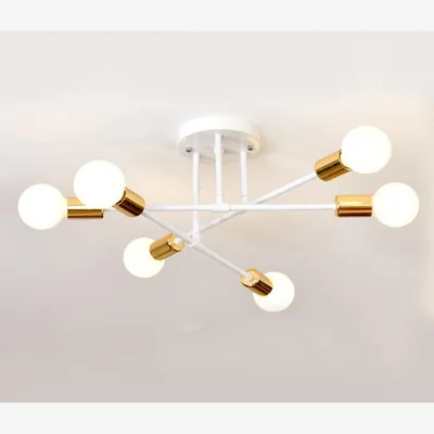 The Range Chandelier Black Indoor - White