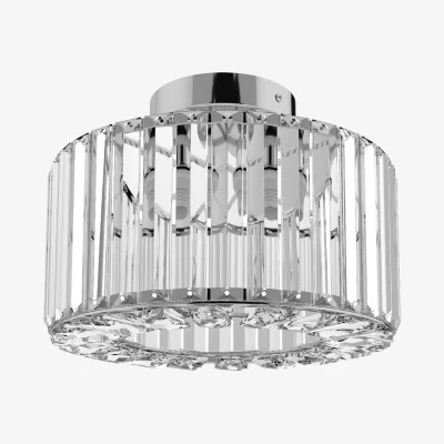 The Range Emitto Crystal Ceiling Light 25cm Round Chandelier - Silver