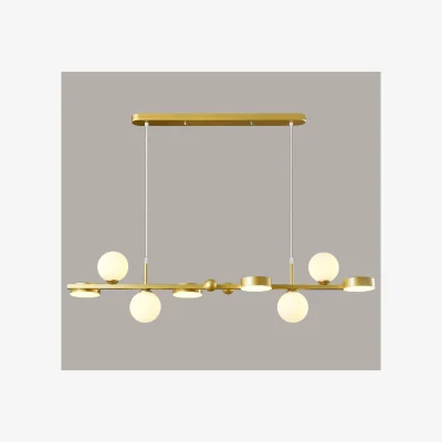 The Range Chandelier 8 lights Gold - Gold