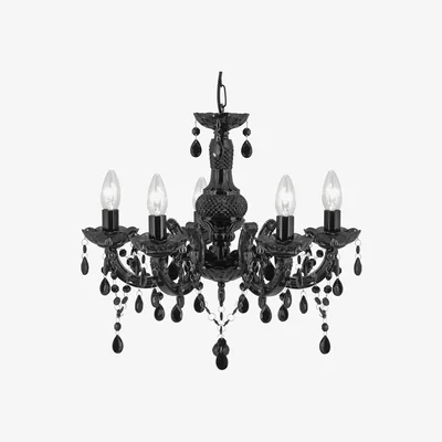 The Range Cuvad Black 8Lt Pendant - Black