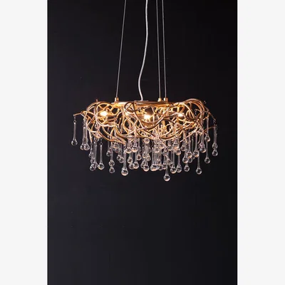 Rockett St George Rose Gold Droplet Chandelier