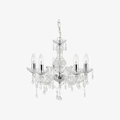 The Range Guanta Chrome 5Lt Pendant - Silver
