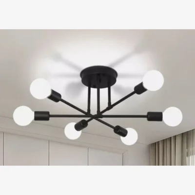 The Range Chandelier Black Indoor - Black