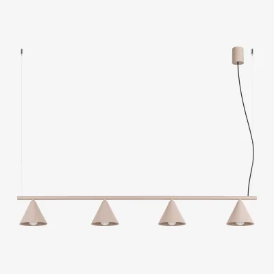 The Range Chandelier NOX 4L taupe - taupe