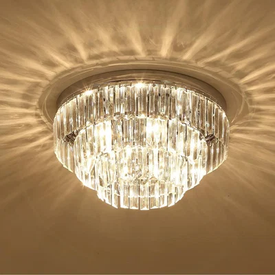 The Range Crystal 7 light Ceiling Chandelier - Transparent