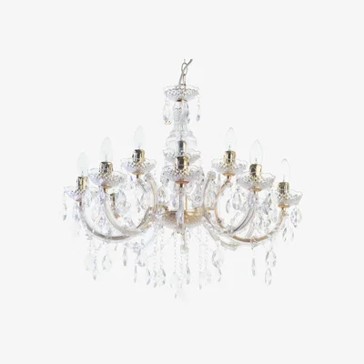 The Range Marie Therese 12 Light Chandelier - Brass