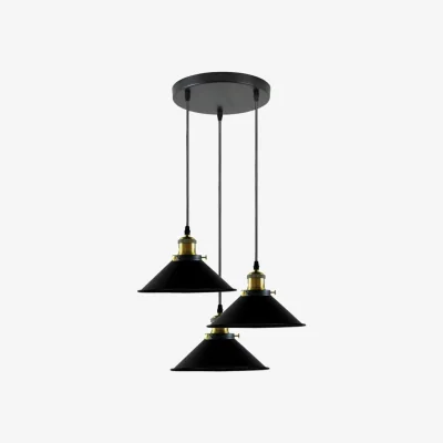 The Range Pendant Black Light 3way - Black