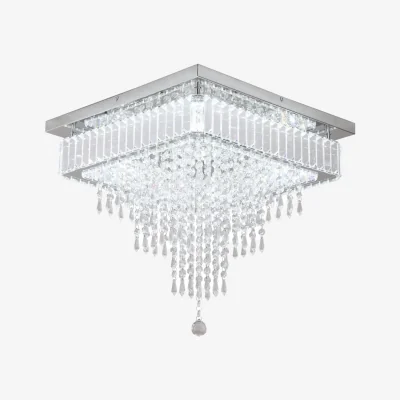 The Range Chandelier Silver Square Light - Silver