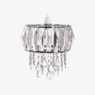 The Range Chandelier Ceiling Drum Shape Light Shade - Clear