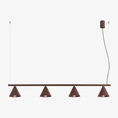 The Range Chandelier NOX 4L brown - brown