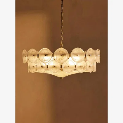 Soho Home Lorenzo Chandelier, Milky Glass