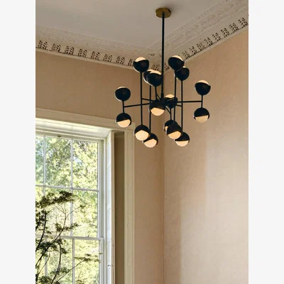 Soho Home Seed Chandelier, Blackened Brass