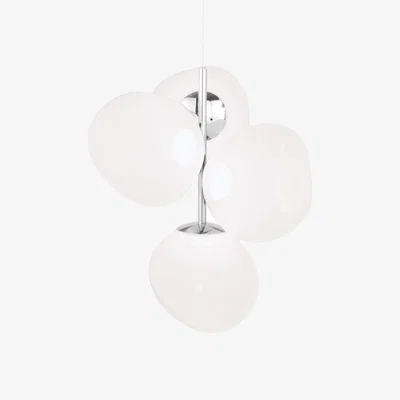 Tom Dixon Tom Dixon - Melt Chandelier Mini Opal/Silver LED