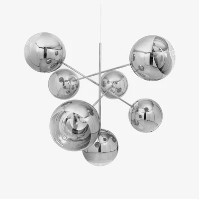 Tom Dixon Tom Dixon - Mirror Ball Large Chandelier Silver
