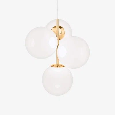 Tom Dixon Tom Dixon - Globe Chandelier Mini Opal/Gold LED