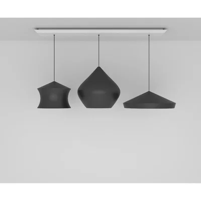 Tom Dixon Tom Dixon - Beat LED Black Trio Linear Pendant System