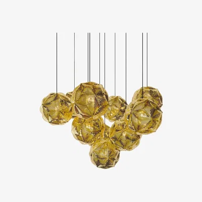 Tom Dixon Tom Dixon - Puff Pendant System Mega Brass LED