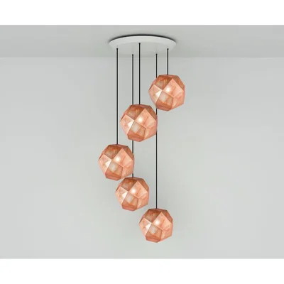 Tom Dixon Tom Dixon - Etch Copper 32cm Round Pendant System