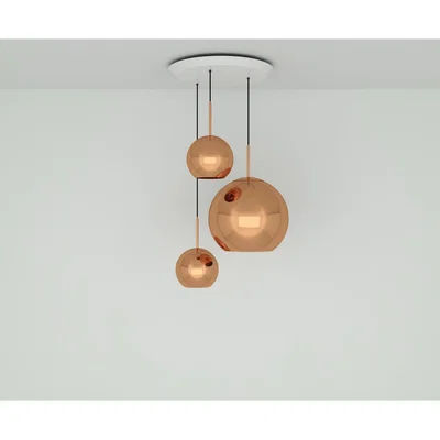 Tom Dixon Tom Dixon - Copper LED Trio Round Pendant System