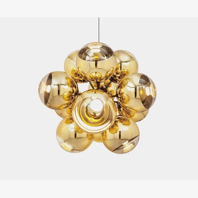 Tom Dixon Tom Dixon - Mirror Ball Burst Chandelier Gold