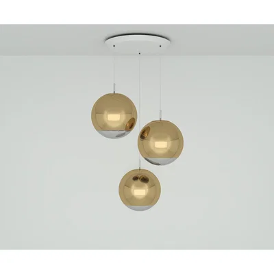 Tom Dixon Tom Dixon - Mirror Ball LED Gold 40cm Round Pendant System