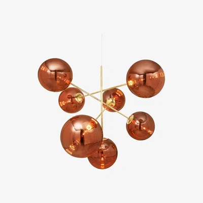 Tom Dixon Tom Dixon - Globe Chandelier Large Copper LED
