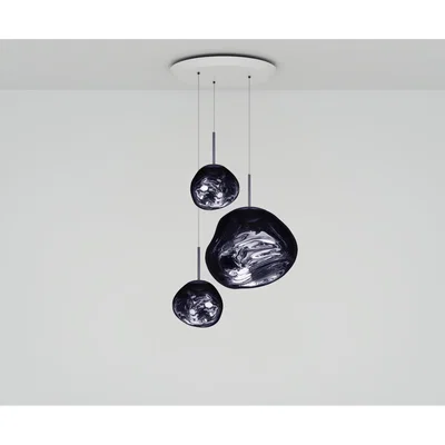 Tom Dixon Tom Dixon - Melt LED Smoke Trio Round Pendant System