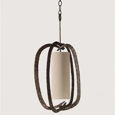 Tobias Oliver Porta Romana I Miro Pumpkin Chandelier | Burnt Silver