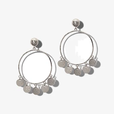 Wolf & Badger Women's Silver Fortuna Chandelier Earrings | Jaredjamin