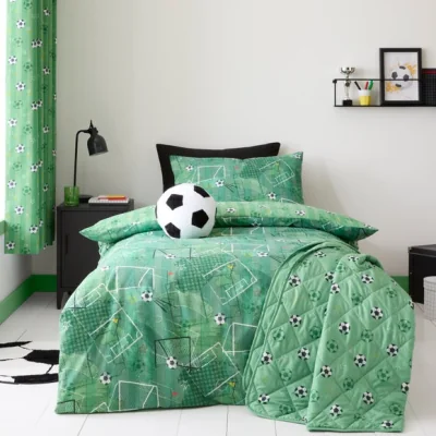 Dunelm Football Pitch Duvet Cover & Pillowcase Set