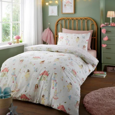 Dunelm Bedlam Summer Fairies Reversible Duvet Cover & Pillowcase Set