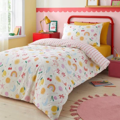 Dunelm Bedlam Dreamscape Reversible Duvet Cover & Pillowcase Set