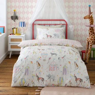 Dunelm Bedlam Circus Time Duvet Cover & Pillowcase Set