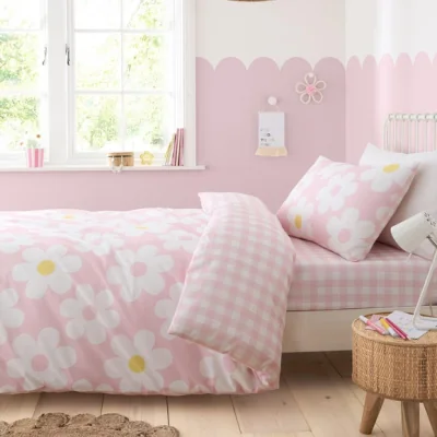 Dunelm Bedlam Retro Daisy Duvet Cover & Pillowcase Set