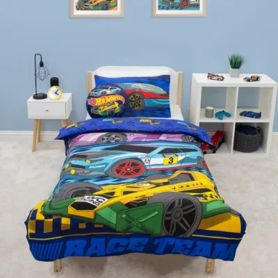 Dunelm Hot Wheels Motorway Reversible Duvet Cover & Pillowcase Set