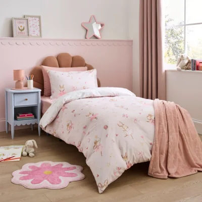 Dunelm Ballerina Friends Quilt Cover and Pillowcase Set