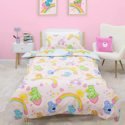 Dunelm Care Bears Sunshine Quilt Cover and Pillowcase Set