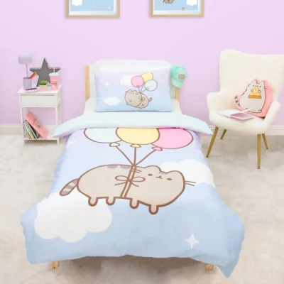 Dunelm Pusheen Enjoy Quilt Cover and Pillowcase Set